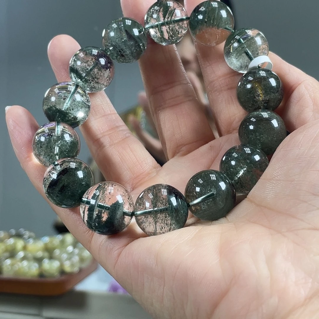 水晶手链未镶嵌玥**好绿幽灵