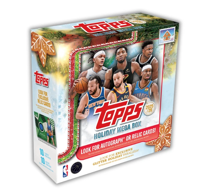 25-26 TOPPS holiday 圣诞节 mega 篮球 球星卡盲盒下单代拆