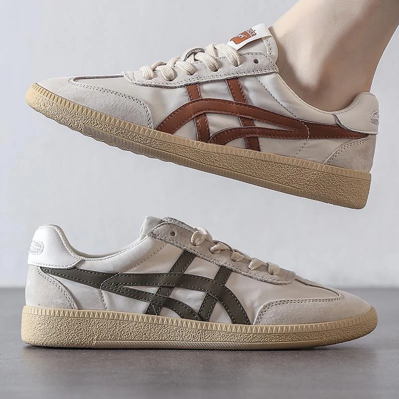 真皮女士阿甘鞋女2025夏季薄款小白鞋平底板鞋复古德训鞋春秋女鞋