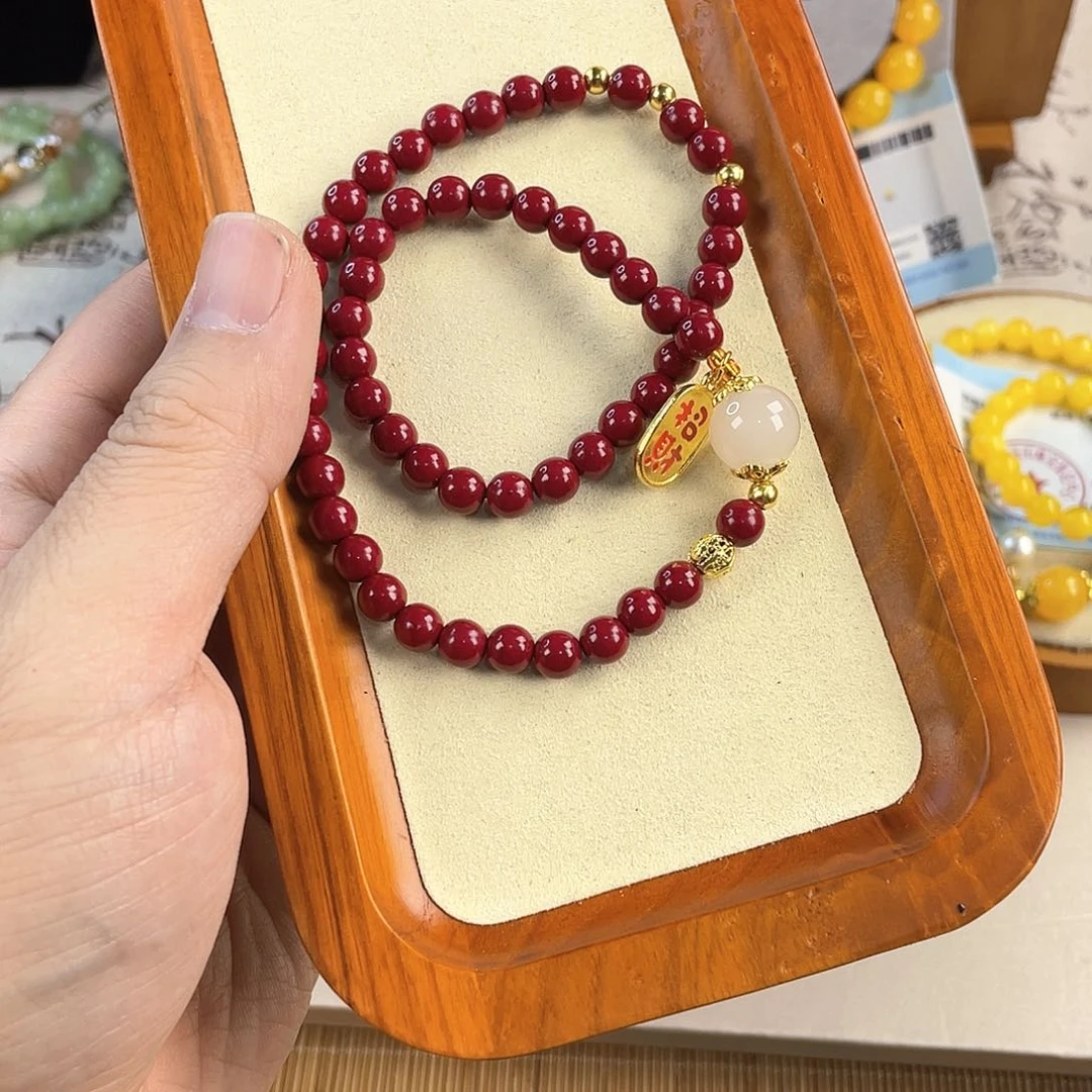 玛瑙手饰银S925镀金镶嵌