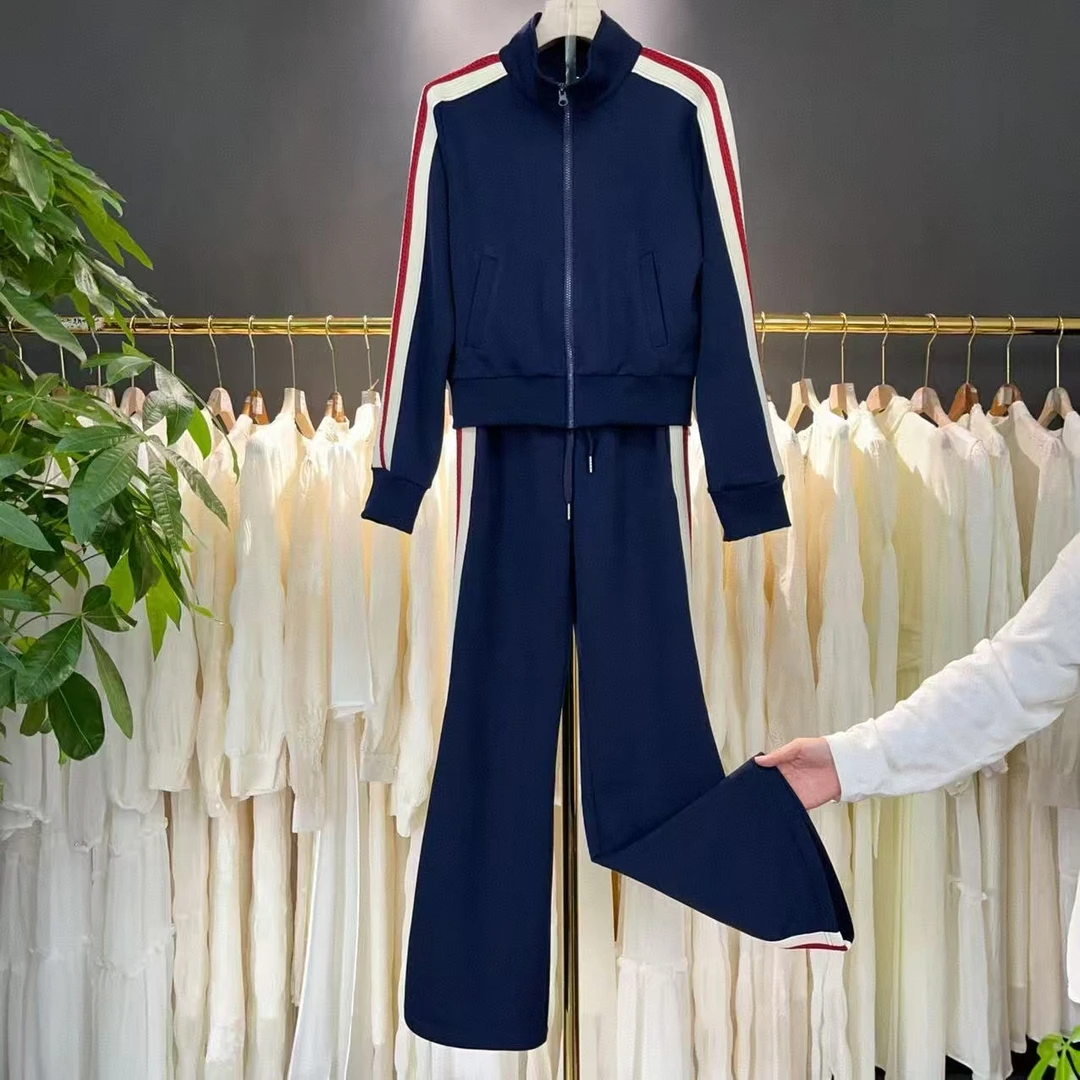 W639 春季新款休闲运动套装时尚洋气减龄显瘦两件套