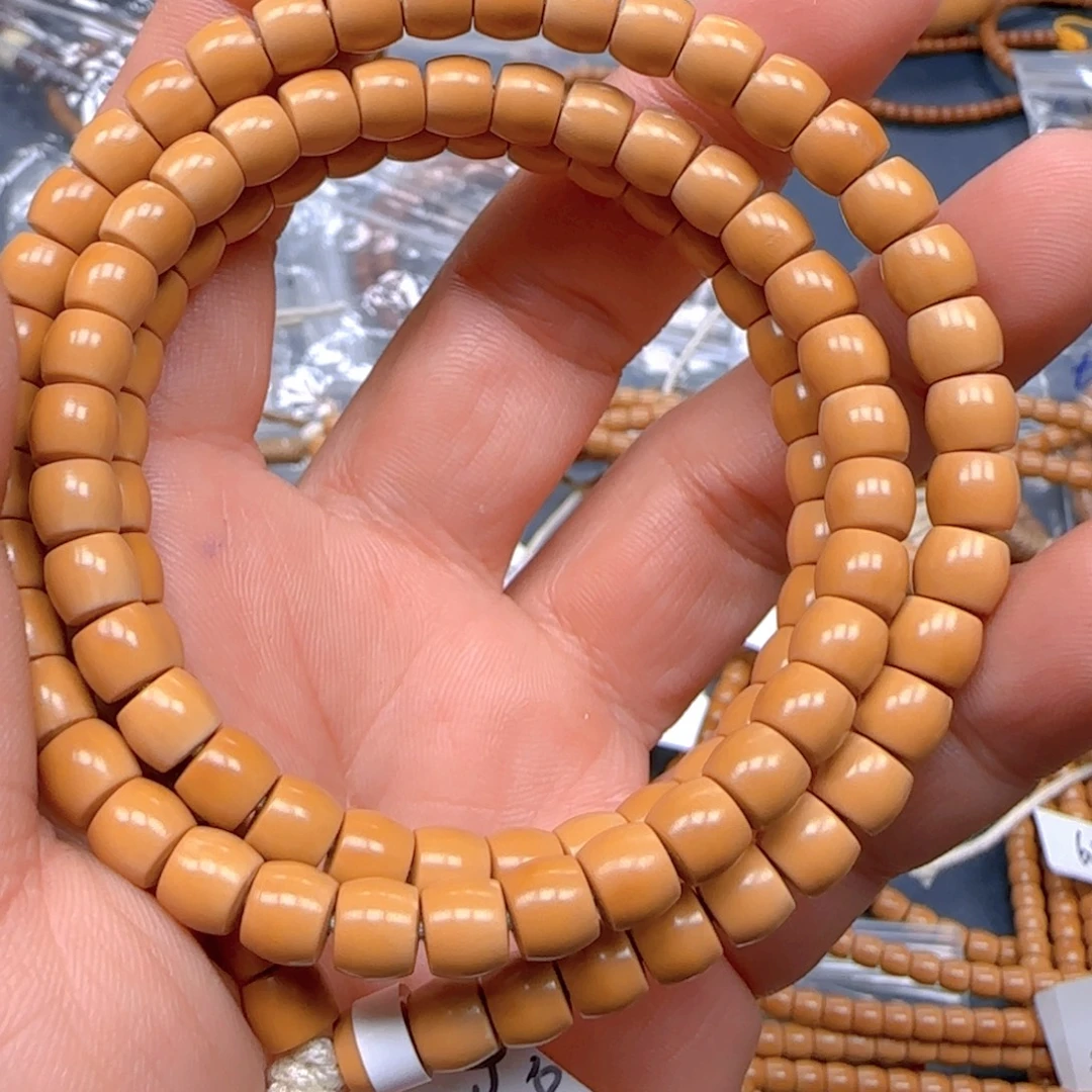 橄榄核手串老挝SS级核尖直切尺寸6.8