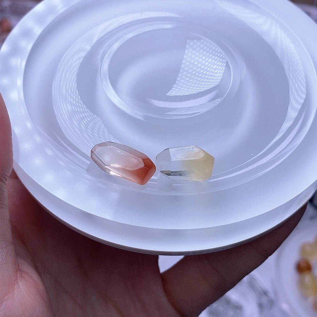 水晶天然水晶定制打孔不退不换未镶嵌*️****