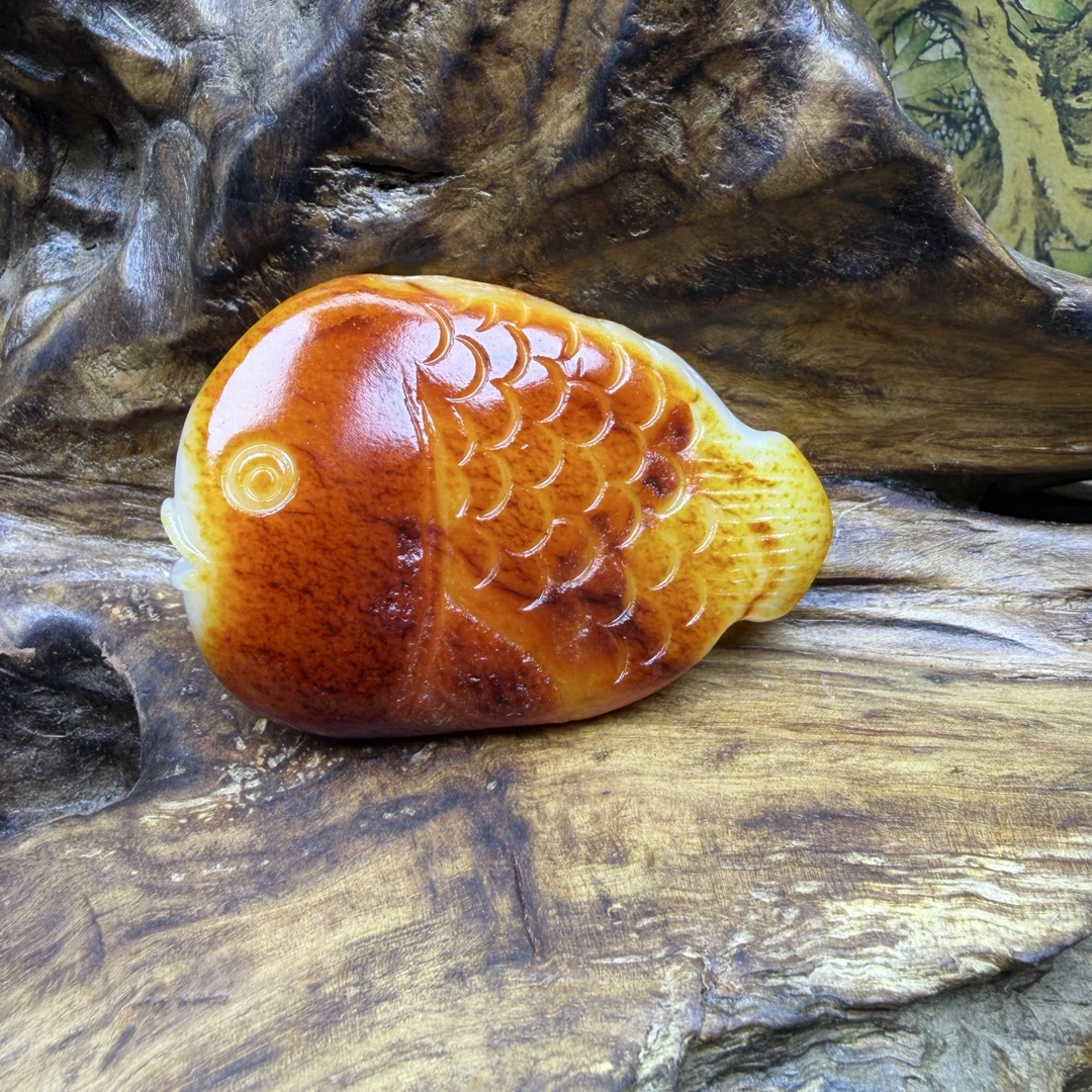 和田玉，55克.金玉满堂.