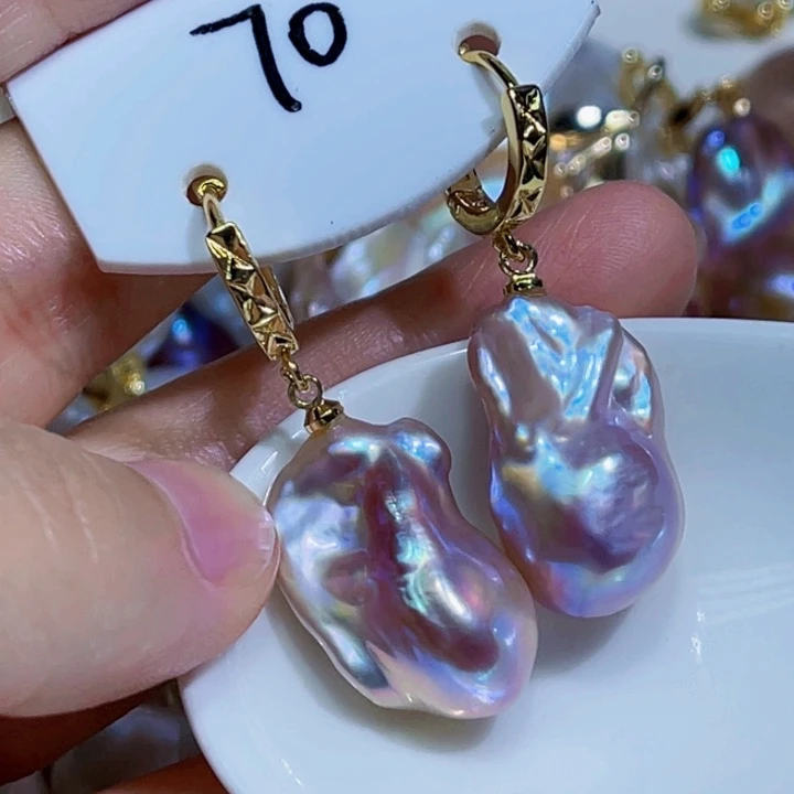 未镶嵌耳饰淡水珍珠