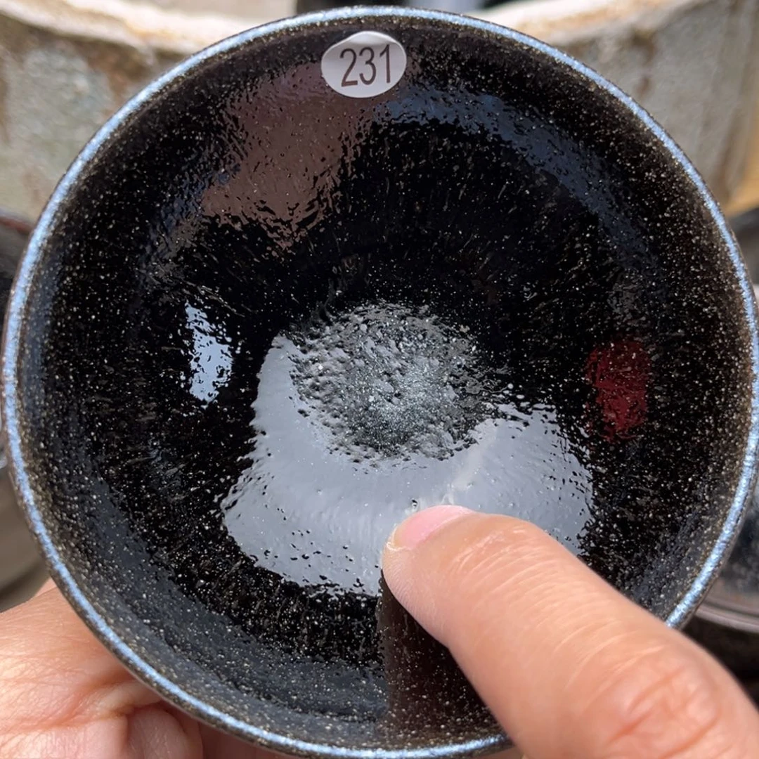 茶盏义兴龙窑坚持真柴烧微瑕