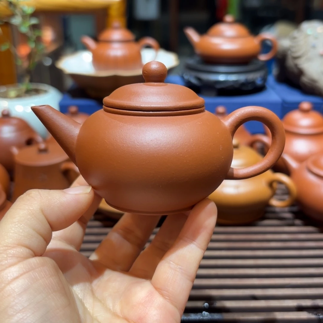 紫砂茶壶紫砂壶九十年代红泥水平80cc
