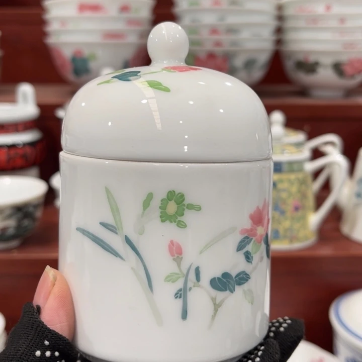 陶瓷醴陵手绘釉下五彩温酒器