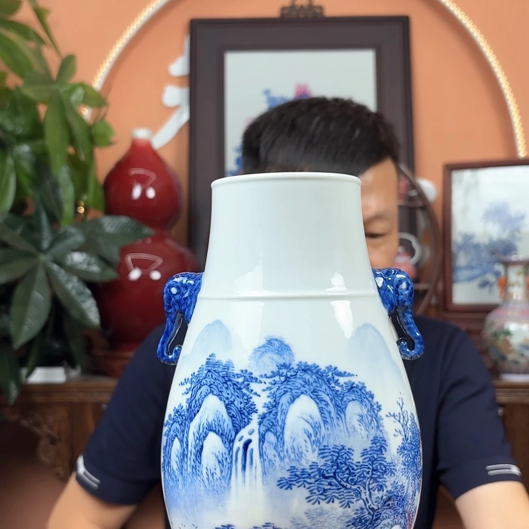 景德镇陶瓷手工花瓶