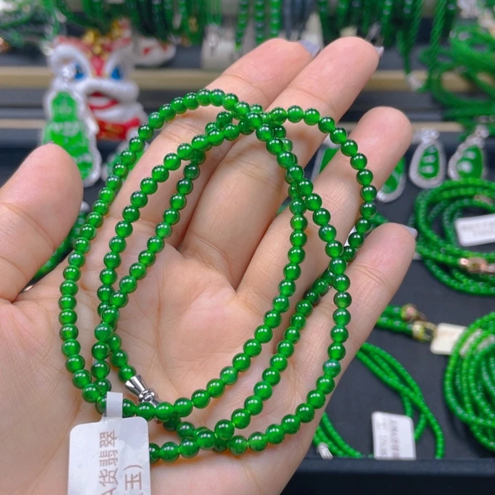 翡翠未镶嵌颈饰项链4