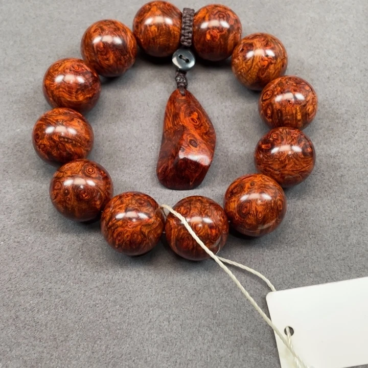 恶***霸手串/手链黄花梨/降香黄檀海南黄花梨爆满瘿子瘤疤