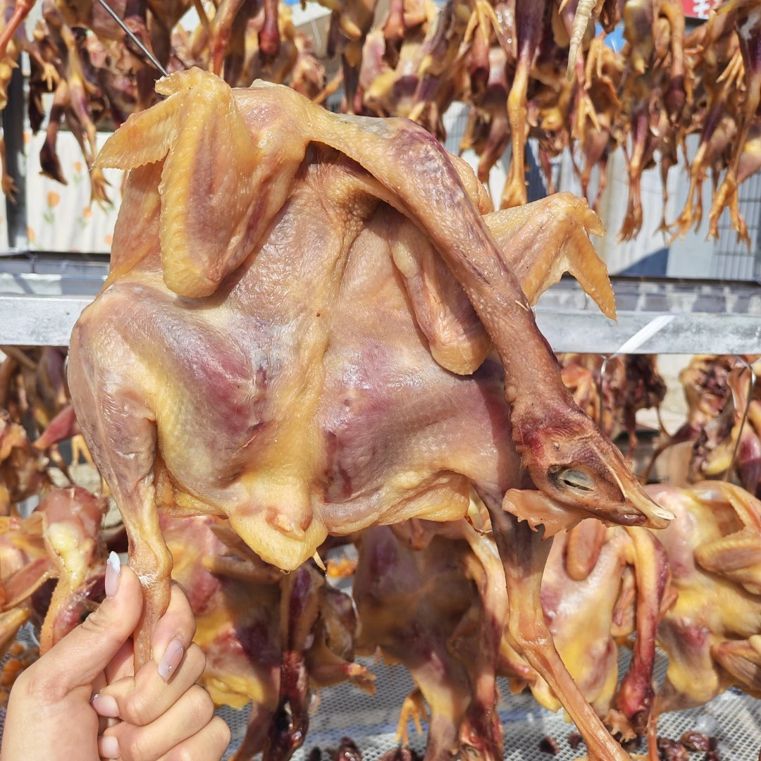 姚韵臻品定远风干鸡咸货炒香盐腌制晒干