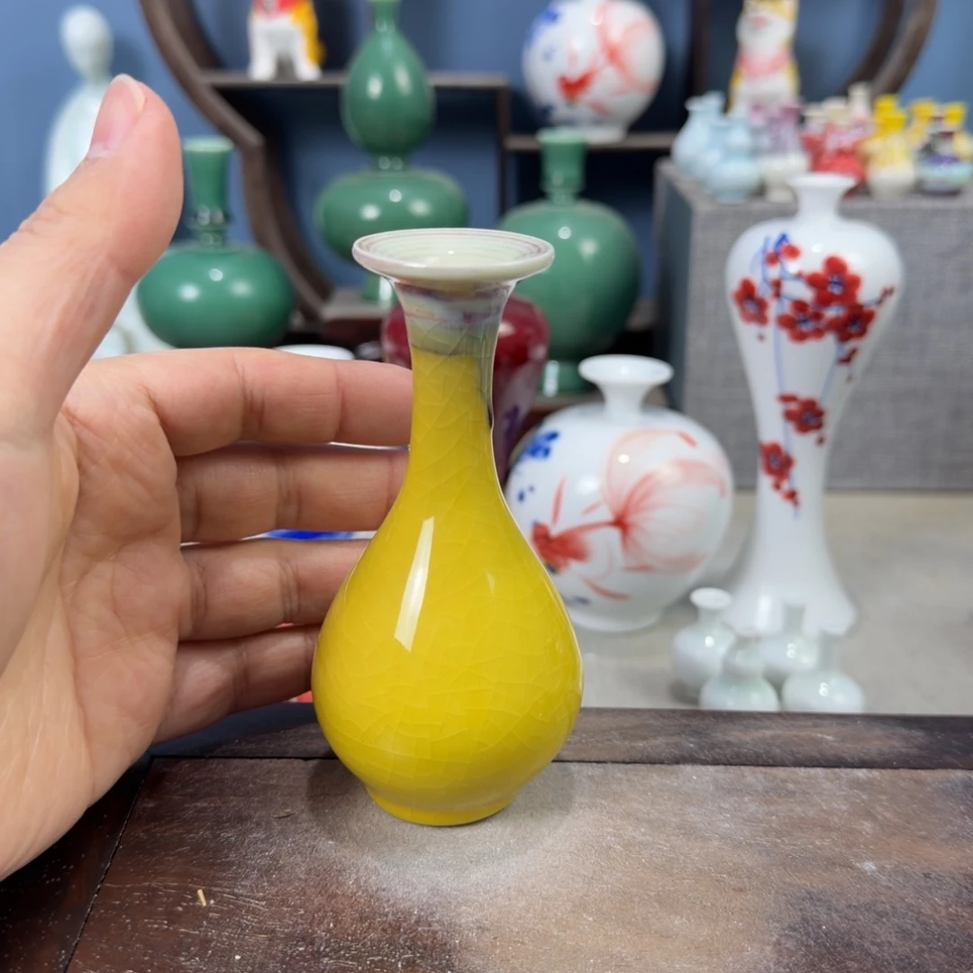 陶瓷手工小花器摆件