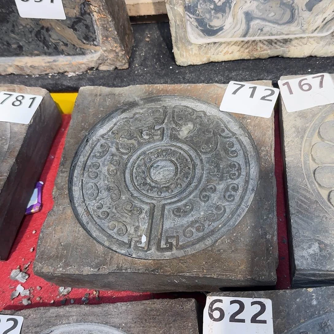 老砖后刻干泡茶台