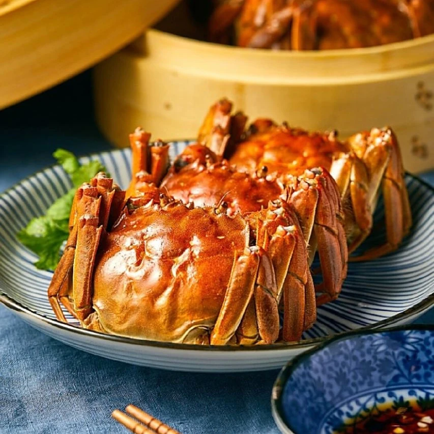 江苏精品大闸蟹2.2-2.4两/只共8只鲜活母蟹