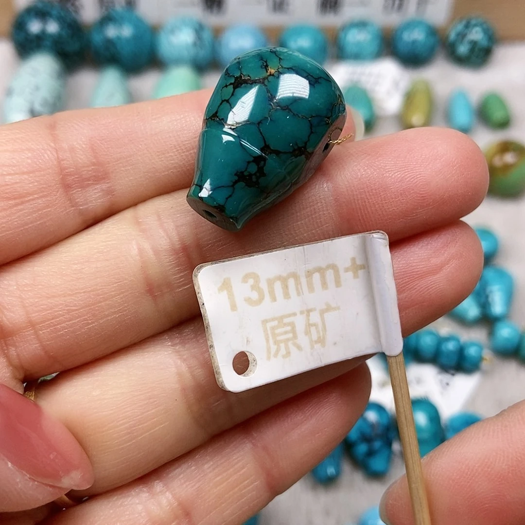 未镶嵌绿松石珠宝半成品