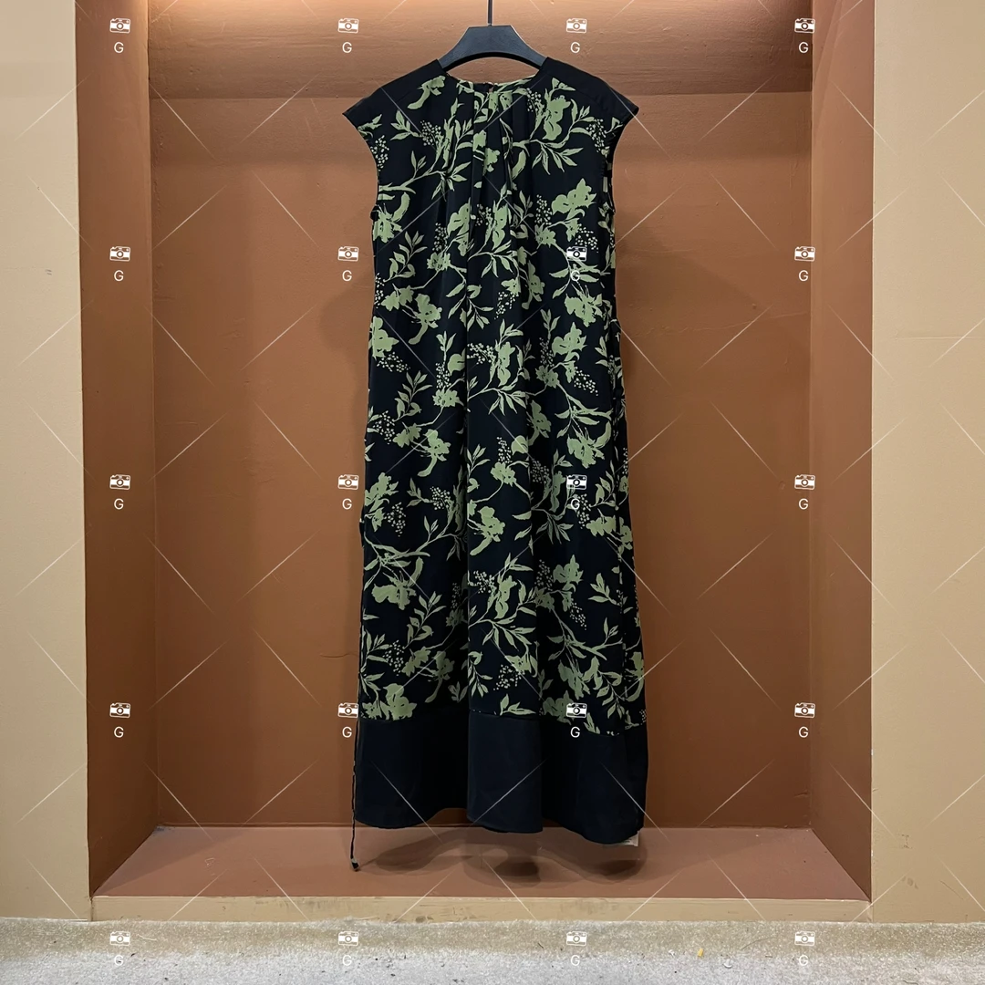 【L姐】春夏丨设计师轻奢法式印花女士连衣裙 H-393