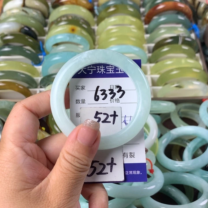蛇纹石玉未镶嵌手镯6333