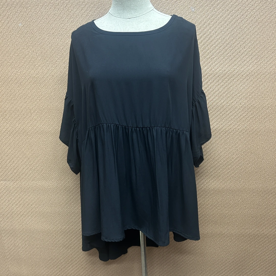 8580新之峰夏季新款上新休闲潮流百搭舒适气质宽松透气遮肉短袖裙