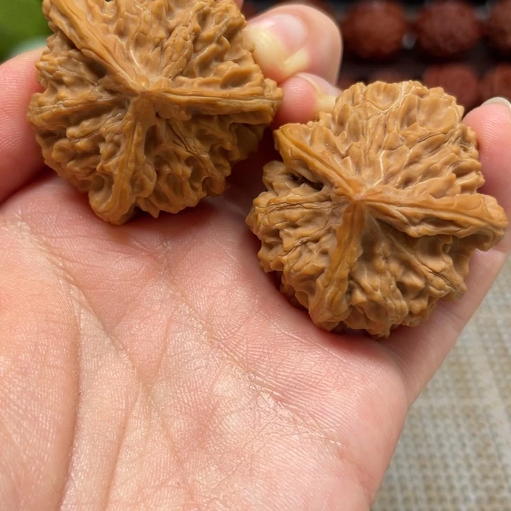 桃核把件三棱文玩核桃36