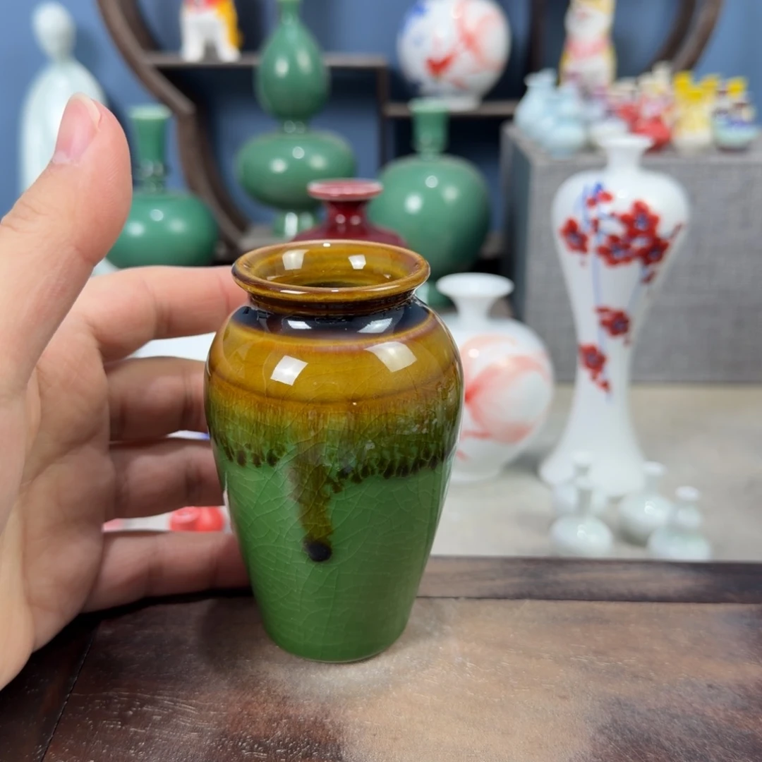 陶瓷手工小花器摆件