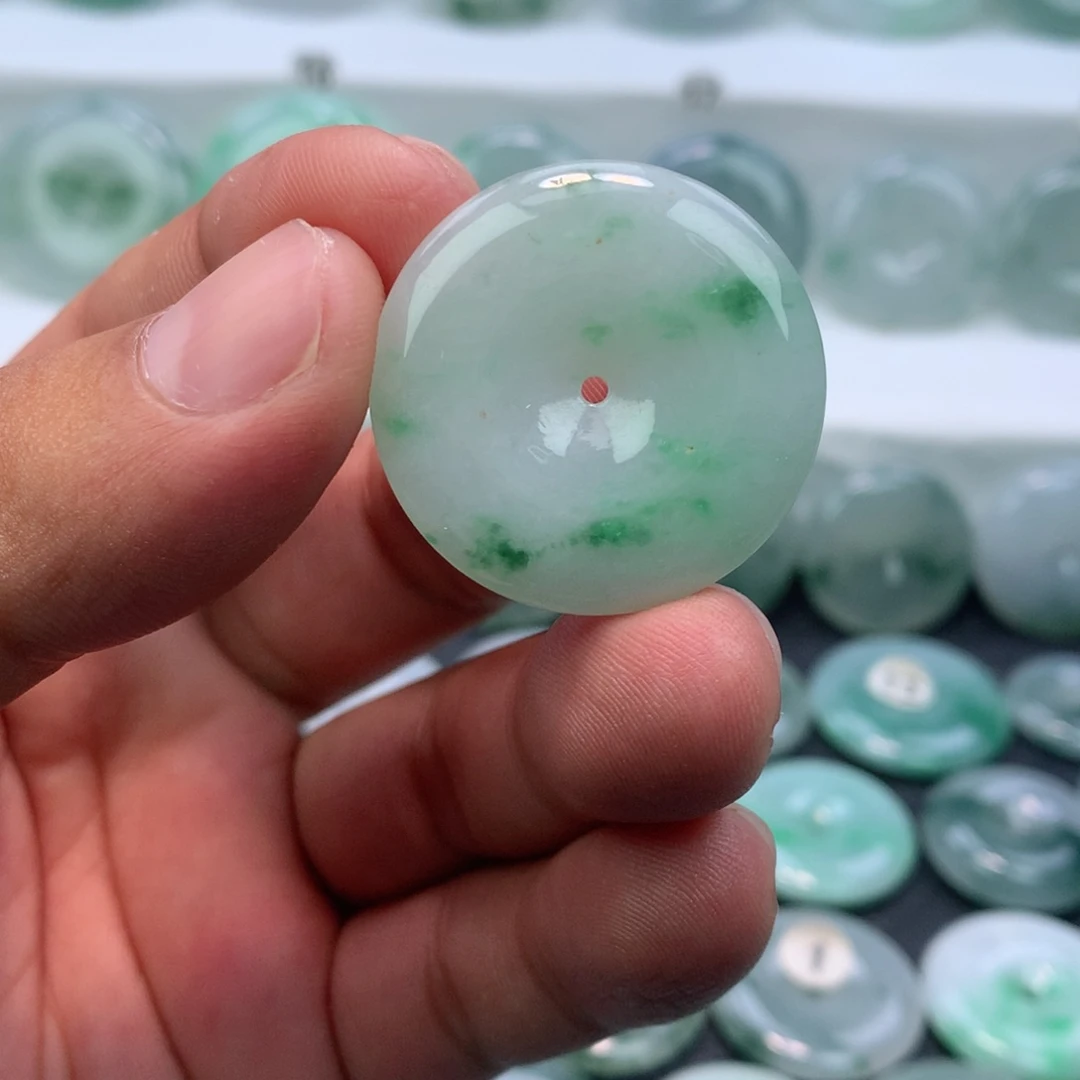 颈饰未镶嵌翡翠缅甸天然A货翡翠30.3-5.9