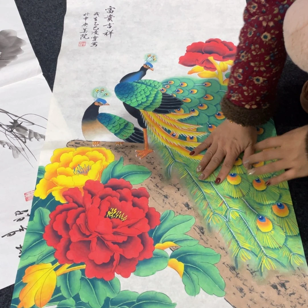 国画国画作品画心一张