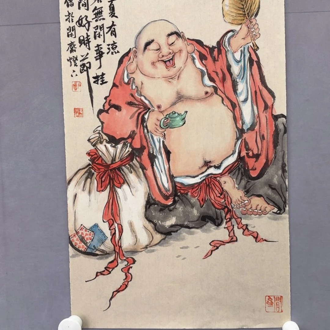 国画艺术家真人手绘