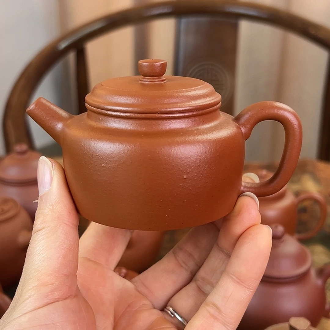 茶壶紫砂精品 德钟 生砂朱泥 135cc