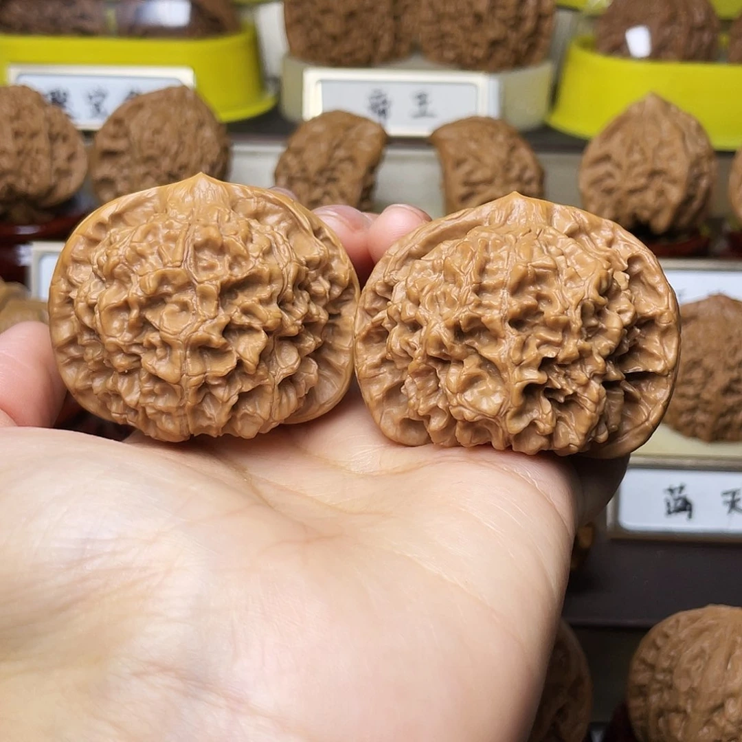 把件文玩核桃猛****发官帽49左右