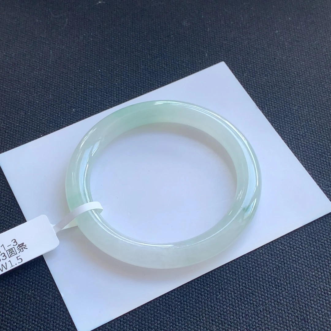 翡翠未镶嵌手镯19号53.5