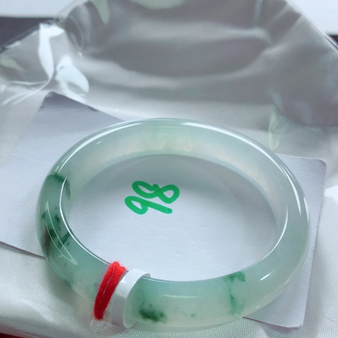 未镶嵌手镯翡翠天然缅甸翡翠A货手镯 贵妃98号