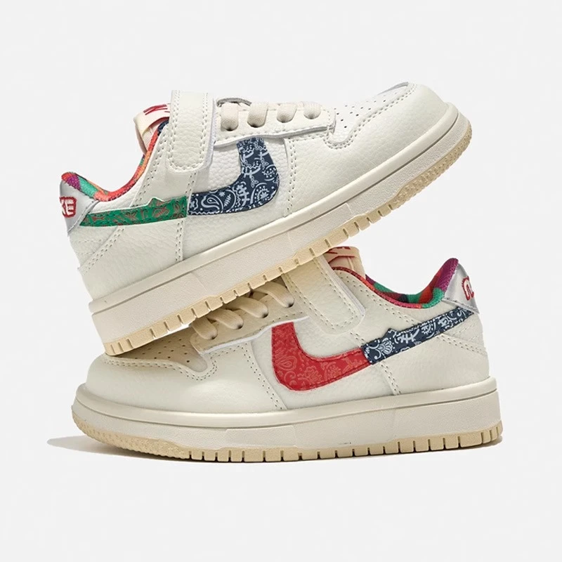 ABC儿童 AJ童鞋2025春秋新款男童软底板鞋鸳鸯鞋女童低帮运动鞋潮