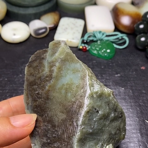 和田玉未镶嵌摆件