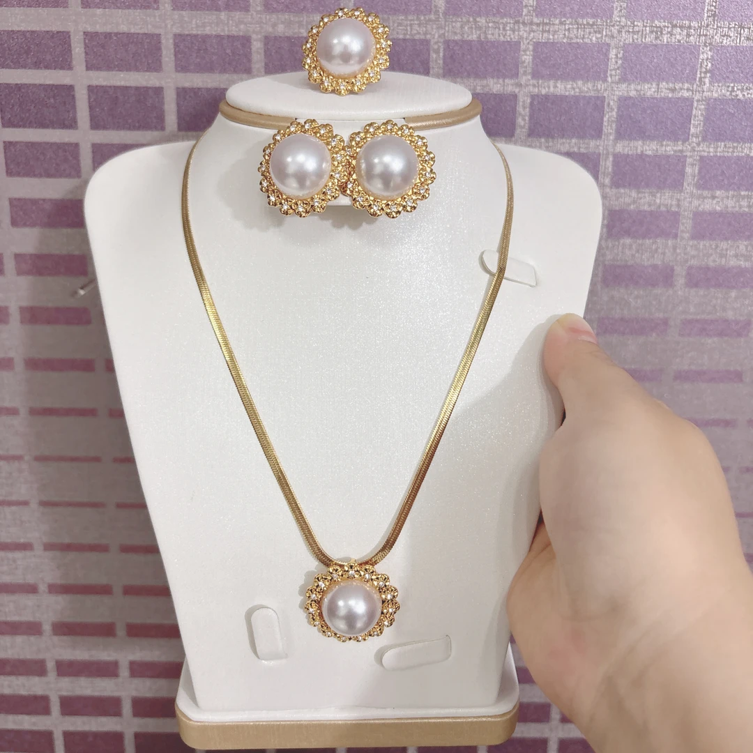 钛钢仿珍珠吊坠 钛钢仿珍珠吊坠 钛钢Z9仿珍珠三件套