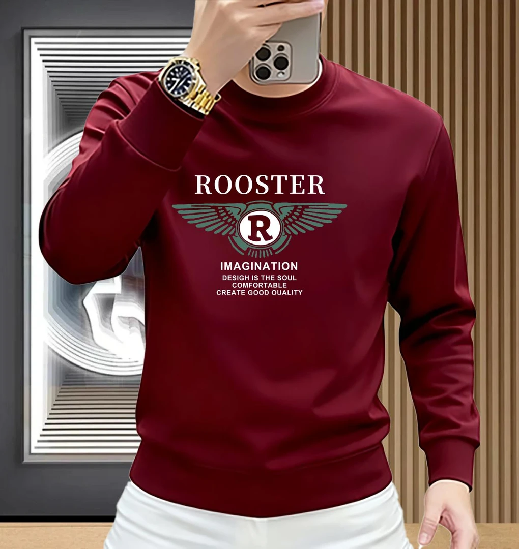 新款爆款男式加绒加厚秋冬季潮牌长袖男士卫衣圆领时尚百搭男上衣