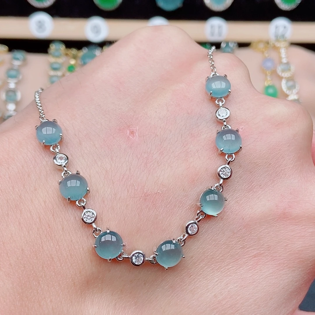 翡翠银S925镶嵌戒指