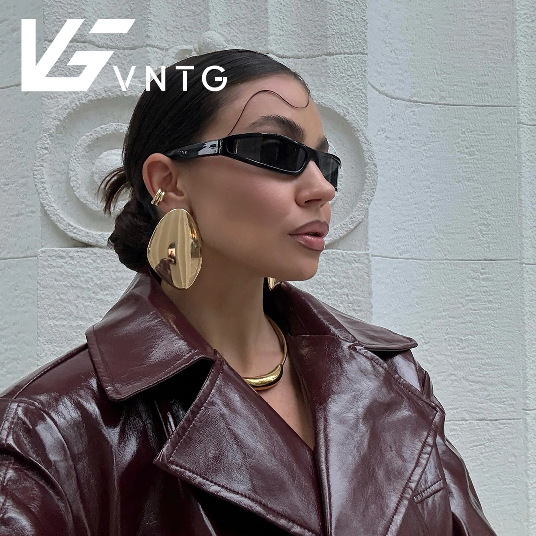 VINTAGETASTE 酷炫窄边科技感渐变色y2k风个性墨镜ins风太阳眼镜