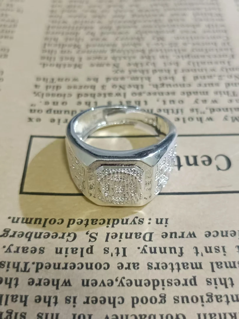 足银戒指 时尚气质不是银色戒指WZH62352