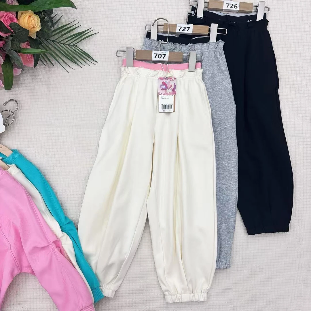 针织网眼宽松运动裤子4123022709