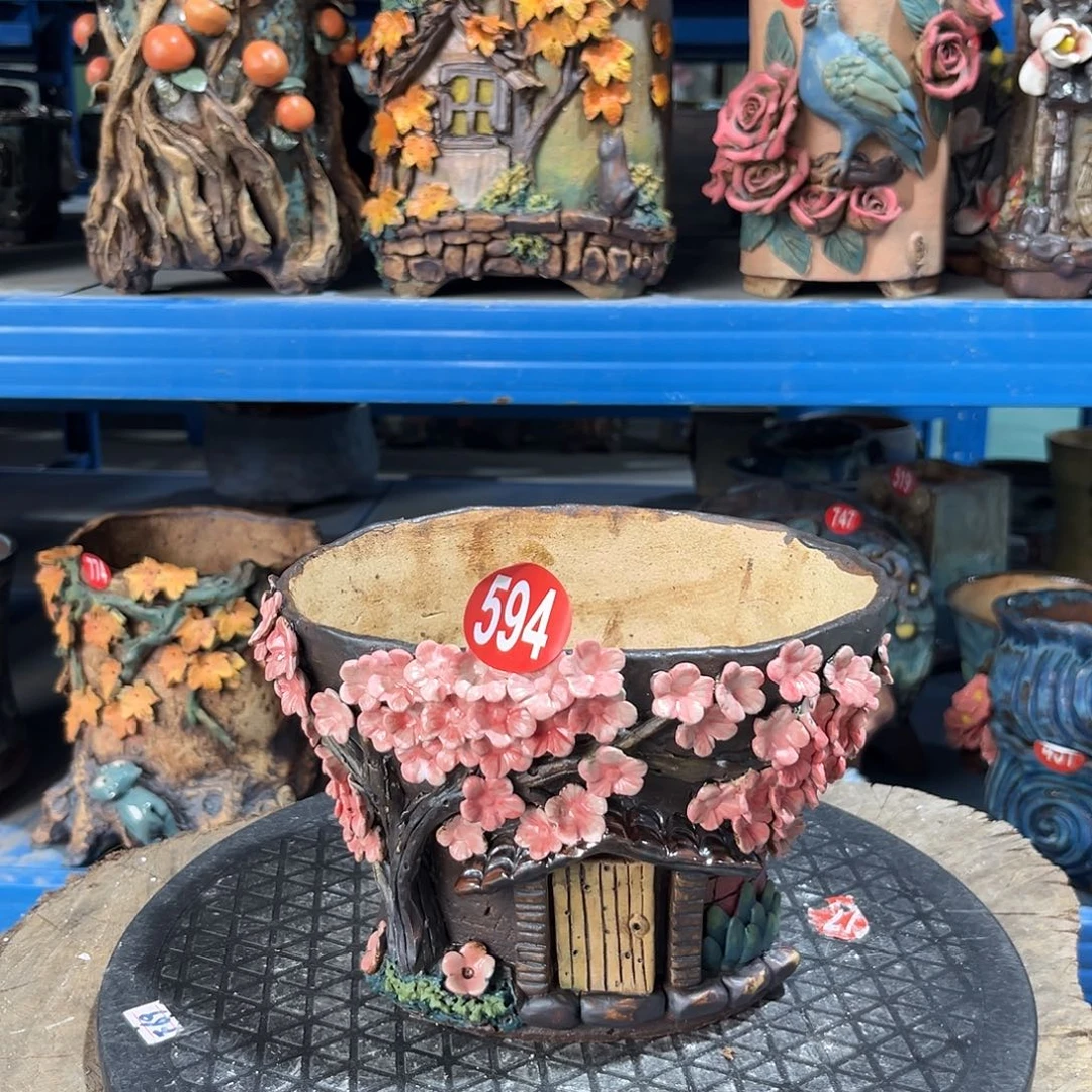 微瑕594 号陶然花器手工花盆