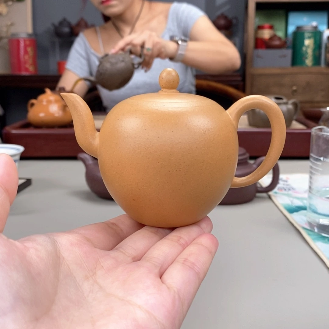 茶壶紫砂台西绿泥半手美人160cc