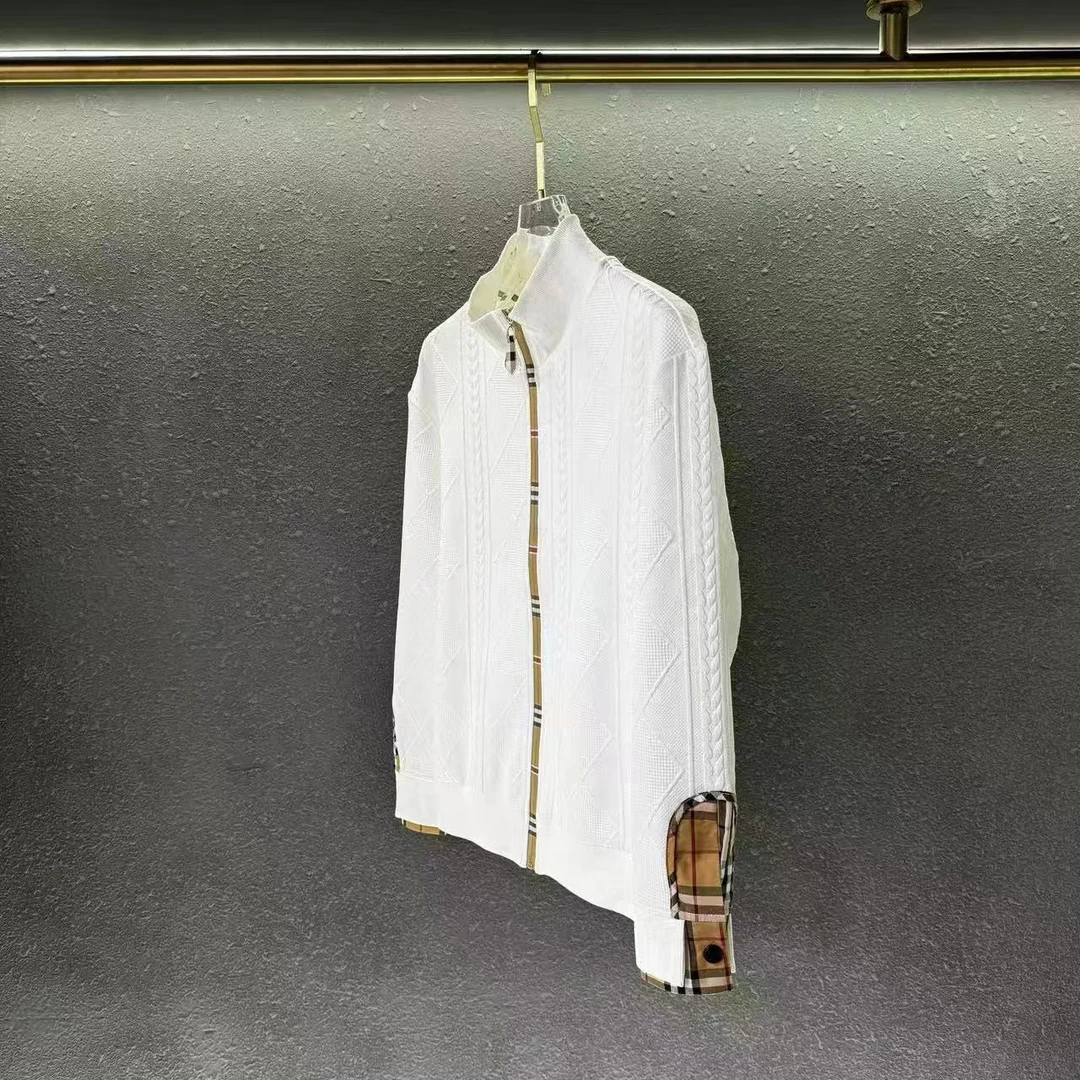 【不带标】轻奢高定潮牌男士卫衣拉链拼接袖外套-KS10款