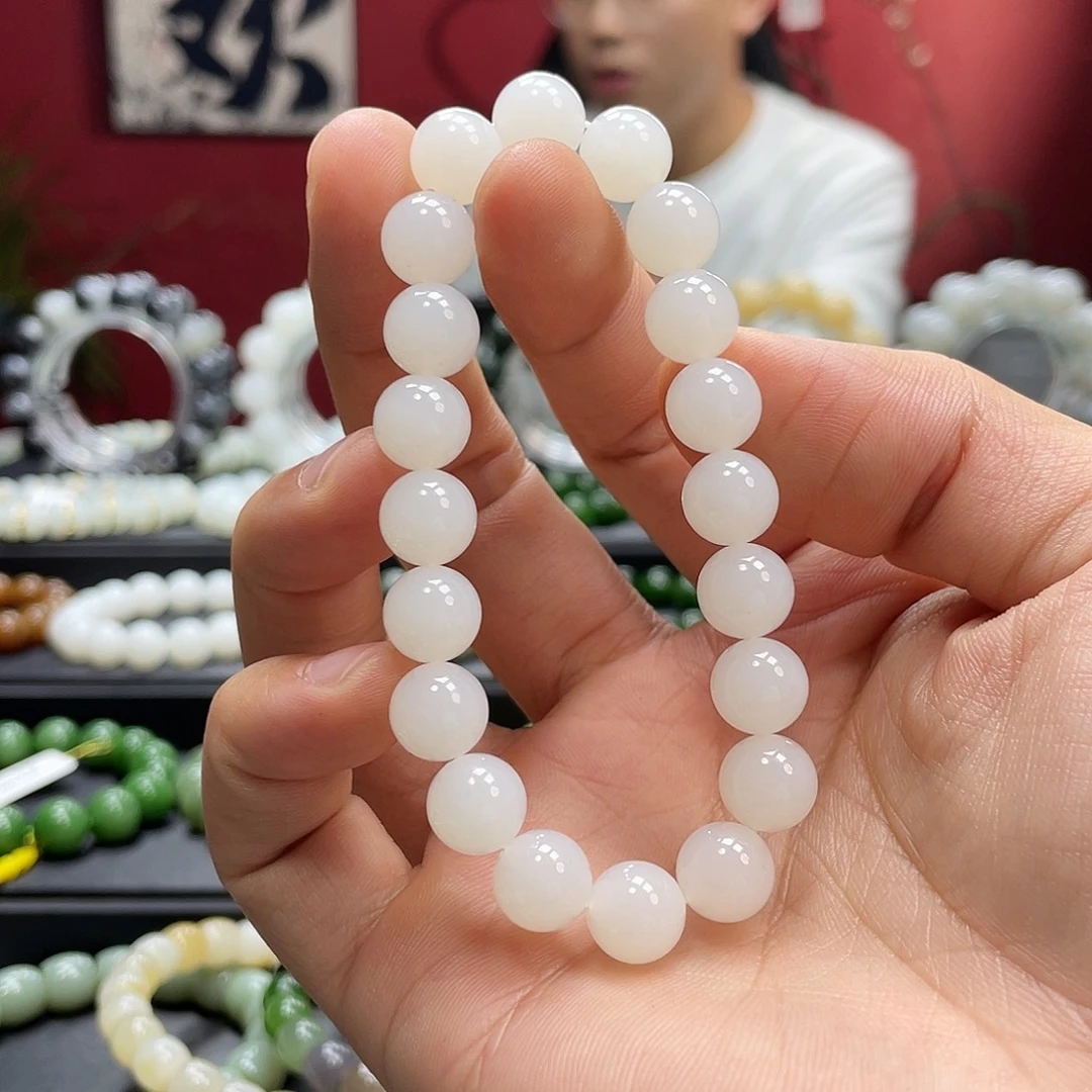 和田玉未镶嵌手链