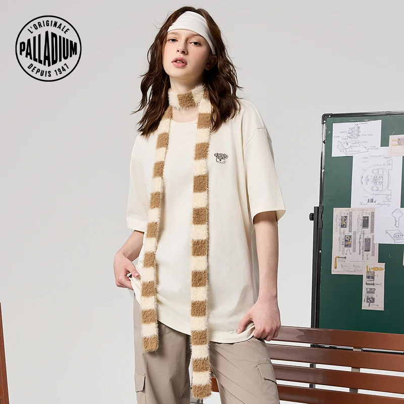 PALLADIUM帕拉丁夏季男款上衣时尚宽松文字印花短袖T恤1011787