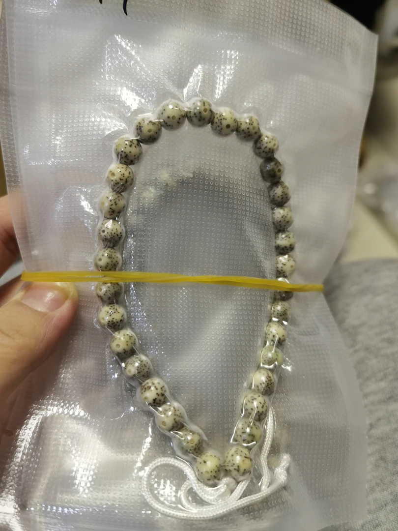 直播447-全品圆珠星月菩提石玉料小糖豆手串手持-8mm