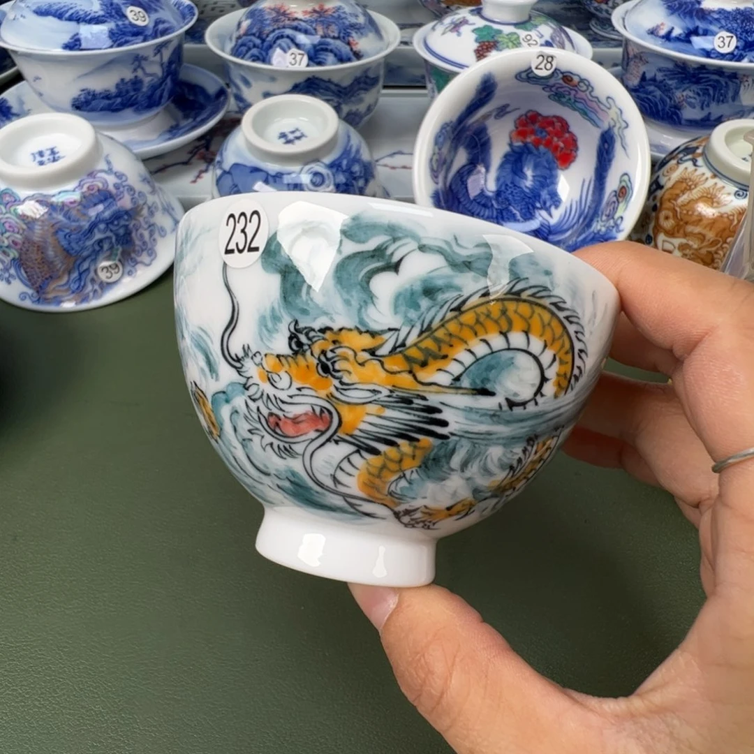 陶瓷景德镇纯手工纯手绘茶具木木232