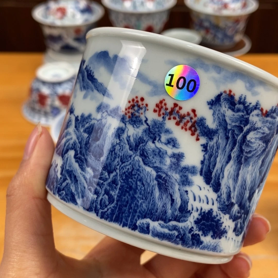 手绘现代茶具非古董用****4