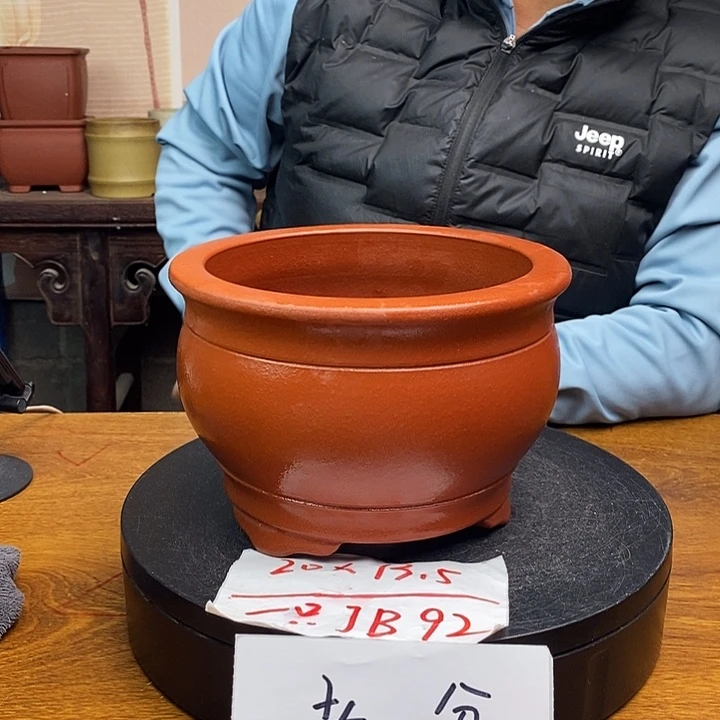 紫砂花盆货号一只JB92