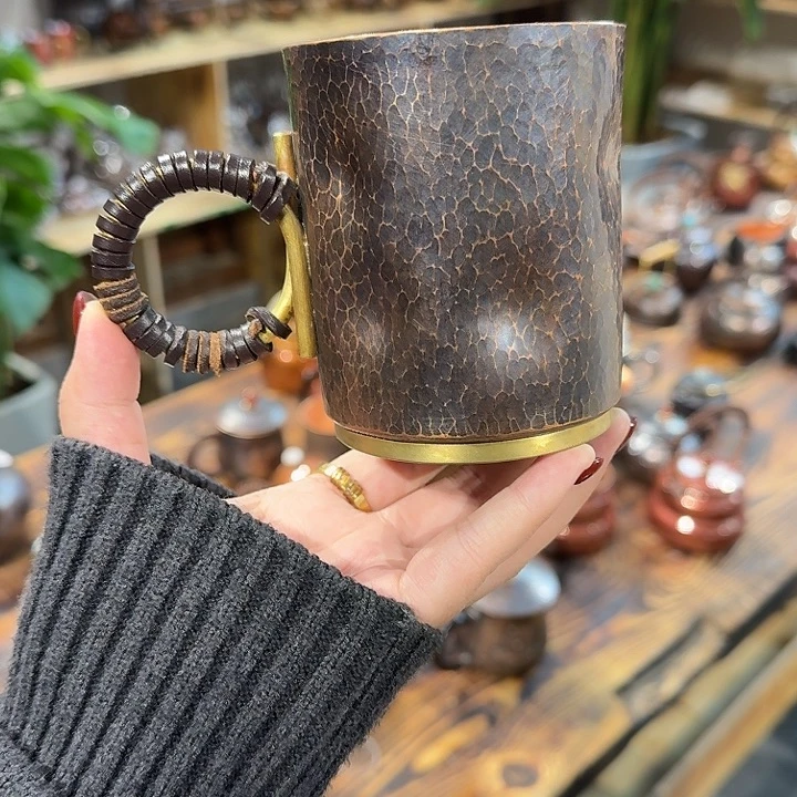 一***福紫铜手工制作摆件